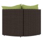 vidaXL Garten-Ecksofas mit Kissen 2 Stk. Braun Poly Rattan vidaXL Garten-Ecksofas mit Kissen 2 Stk. Braun Poly Rattan