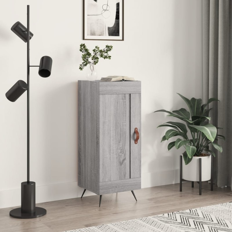 vidaXL Sideboard Grau Sonoma 34,5x34x90 cm Holzwerkstoff vidaXL Sideboard Grau Sonoma 34,5x34x90 cm Holzwerkstoff
