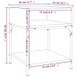 vidaXL Nachttische 2 Stk. Braun Eichen-Optik 40x41x50 cm Holzwerkstoff vidaXL Nachttische 2 Stk. Braun Eichen-Optik 40x41x50 cm Holzwerkstoff