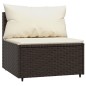 vidaXL 3-tlg. Garten-Lounge-Set mit Kissen Braun Poly Rattan vidaXL 3-tlg. Garten-Lounge-Set mit Kissen Braun Poly Rattan