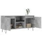 vidaXL TV-Schrank Betongrau 104x35x50 cm Holzwerkstoff vidaXL TV-Schrank Betongrau 104x35x50 cm Holzwerkstoff