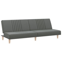 vidaXL Schlafsofa Dunkelgrau Stoff