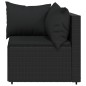 vidaXL Garten-Ecksofas mit Kissen 2 Stk. Schwarz Poly Rattan vidaXL Garten-Ecksofas mit Kissen 2 Stk. Schwarz Poly Rattan