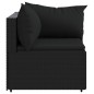vidaXL Garten-Ecksofas mit Kissen 2 Stk. Schwarz Poly Rattan vidaXL Garten-Ecksofas mit Kissen 2 Stk. Schwarz Poly Rattan