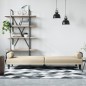 vidaXL Schlafsofa mit Armlehnen Creme Stoff vidaXL Schlafsofa mit Armlehnen Creme Stoff