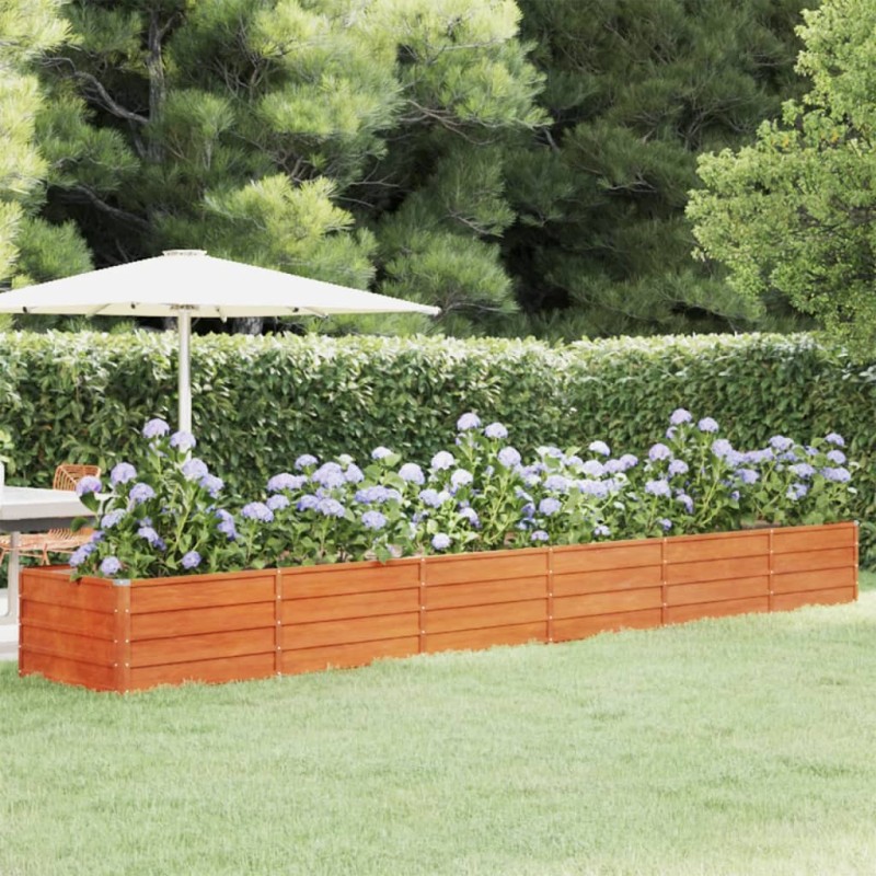 vidaXL Hochbeet Rostig 480x80x45 cm Cortenstahl vidaXL Hochbeet Rostig 480x80x45 cm Cortenstahl