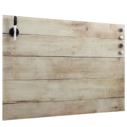 vidaXL Magnettafel Wandmontage Glas 50x30 cm