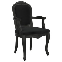 vidaXL Esszimmerstuhl Schwarz 62x59,5x100,5 cm Samt