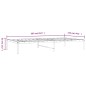 vidaXL Bettgestell Metall Weiß 107x203 cm vidaXL Bettgestell Metall Weiß 107x203 cm
