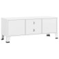 vidaXL TV-Schrank Industrie-Stil Weiß 105x35x42 cm Metall vidaXL TV-Schrank Industrie-Stil Weiß 105x35x42 cm Metall