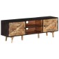 vidaXL TV-Schrank 140x30x46 cm Rohes Mangoholz und Massivholz Akazie vidaXL TV-Schrank 140x30x46 cm Rohes Mangoholz und Massivholz Akazie