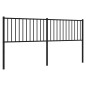 vidaXL Kopfteil Metall Schwarz 180 cm