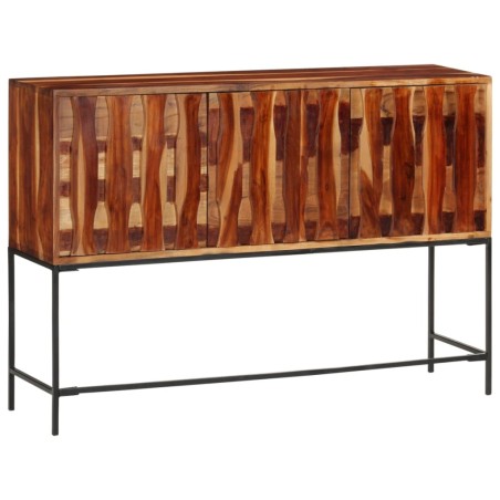 vidaXL Sideboard 110x28x76 cm Massivholz Akazie