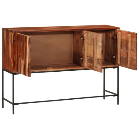 vidaXL Sideboard 110x28x76 cm Massivholz Akazie