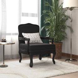 vidaXL Sessel Schwarz 64x64x90 cm Samt