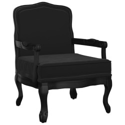 vidaXL Sessel Schwarz 64x64x90 cm Samt
