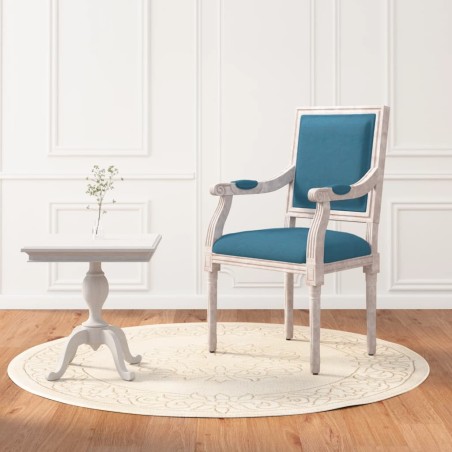 vidaXL Sessel Blau 54x59x99 cm Samt