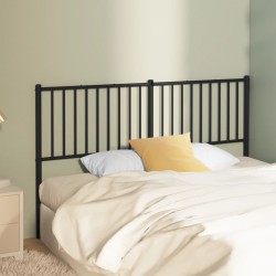 vidaXL Kopfteil Metall Schwarz 150 cm