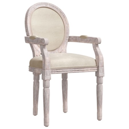 vidaXL Esszimmerstuhl Beige 54x56x96,5 cm Leinen