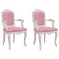 vidaXL Esszimmerstühle 2 Stk. Rosa 62x59,5x100,5 cm Samt vidaXL Esszimmerstühle 2 Stk. Rosa 62x59,5x100,5 cm Samt