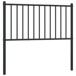vidaXL Kopfteil Metall Schwarz 90 cm