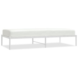 vidaXL Bettgestell Metall Weiß 90x190 cm