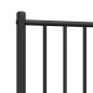 vidaXL Kopfteil Metall Schwarz 100 cm
