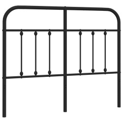 vidaXL Kopfteil Metall Schwarz 120 cm