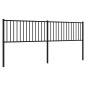 vidaXL Kopfteil Metall Schwarz 200 cm