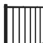 vidaXL Kopfteil Metall Schwarz 200 cm