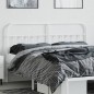 vidaXL Kopfteil Metall Weiß 160 cm