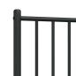 vidaXL Kopfteil Metall Schwarz 75 cm