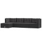 5-tlg. Garten-Lounge-Set mit Kissen Schwarz Poly Rattan 5-tlg. Garten-Lounge-Set mit Kissen Schwarz Poly Rattan