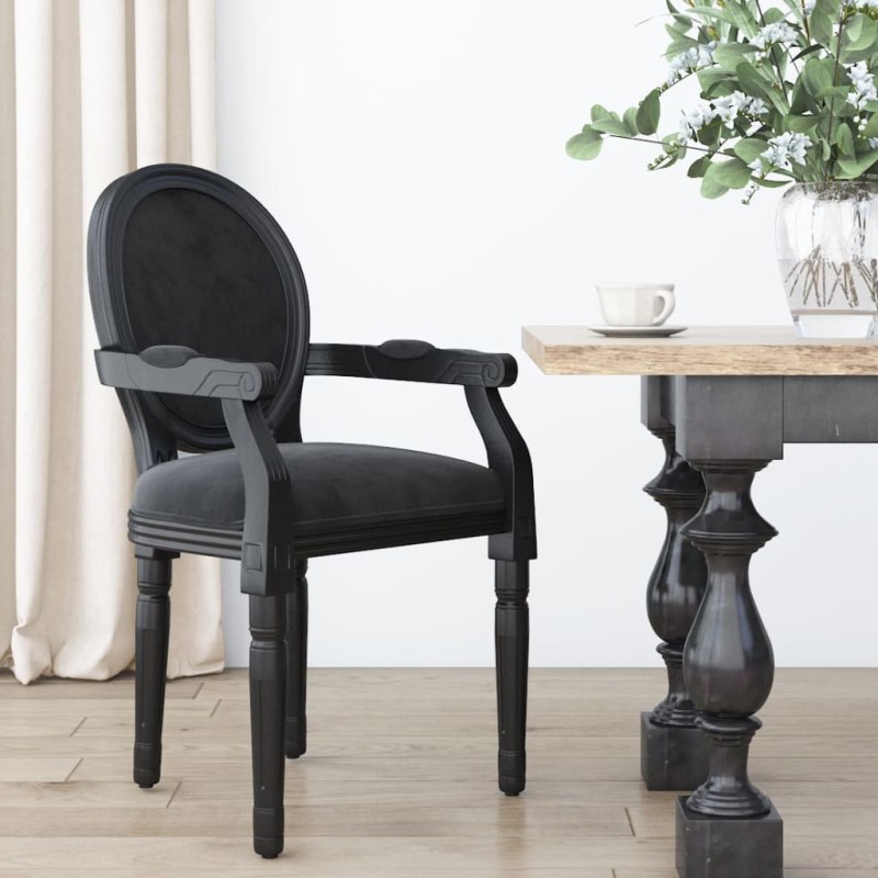 vidaXL Esszimmerstuhl Schwarz 54x56x96,5 cm Samt vidaXL Esszimmerstuhl Schwarz 54x56x96,5 cm Samt