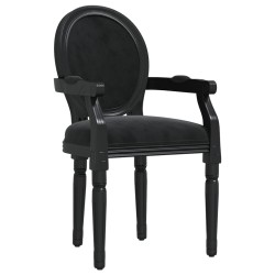 vidaXL Esszimmerstuhl Schwarz 54x56x96,5 cm Samt
