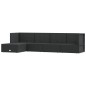 5-tlg. Garten-Lounge-Set mit Kissen Schwarz Poly Rattan 5-tlg. Garten-Lounge-Set mit Kissen Schwarz Poly Rattan