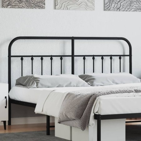 vidaXL Kopfteil Metall Schwarz 160 cm