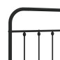 vidaXL Kopfteil Metall Schwarz 160 cm vidaXL Kopfteil Metall Schwarz 160 cm