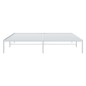 vidaXL Bettgestell Metall Weiß 193x203 cm vidaXL Bettgestell Metall Weiß 193x203 cm