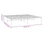 vidaXL Bettgestell Metall Weiß 193x203 cm vidaXL Bettgestell Metall Weiß 193x203 cm