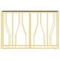 vidaXL Konsolentisch Golden 110x30x70 cm Edelstahl und Glas vidaXL Konsolentisch Golden 110x30x70 cm Edelstahl und Glas