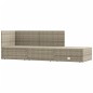 vidaXL 3-tlg. Garten-Lounge-Set mit Kissen Grau Poly Rattan vidaXL 3-tlg. Garten-Lounge-Set mit Kissen Grau Poly Rattan