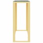 vidaXL Konsolentisch Golden 110x30x70 cm Edelstahl und Glas vidaXL Konsolentisch Golden 110x30x70 cm Edelstahl und Glas