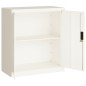 vidaXL Aktenschrank Weiß 79x40x90 cm Stahl vidaXL Aktenschrank Weiß 79x40x90 cm Stahl