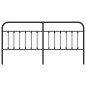 vidaXL Kopfteil Metall Schwarz 200 cm vidaXL Kopfteil Metall Schwarz 200 cm