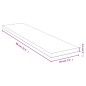 vidaXL Wandregal 80x20x2,5 cm Bambus vidaXL Wandregal 80x20x2,5 cm Bambus