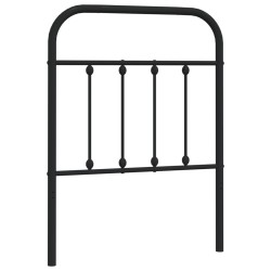vidaXL Kopfteil Metall Schwarz 75 cm