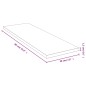 vidaXL Wandregal 60x20x1,5 cm Bambus vidaXL Wandregal 60x20x1,5 cm Bambus