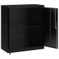 vidaXL Aktenschrank Schwarz 79x40x90 cm Stahl vidaXL Aktenschrank Schwarz 79x40x90 cm Stahl