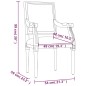 vidaXL Sessel Hellgrau 54x59x99 cm Samt vidaXL Sessel Hellgrau 54x59x99 cm Samt